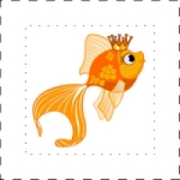 Нашивка для ПБ и полотенец Золотая рыбка